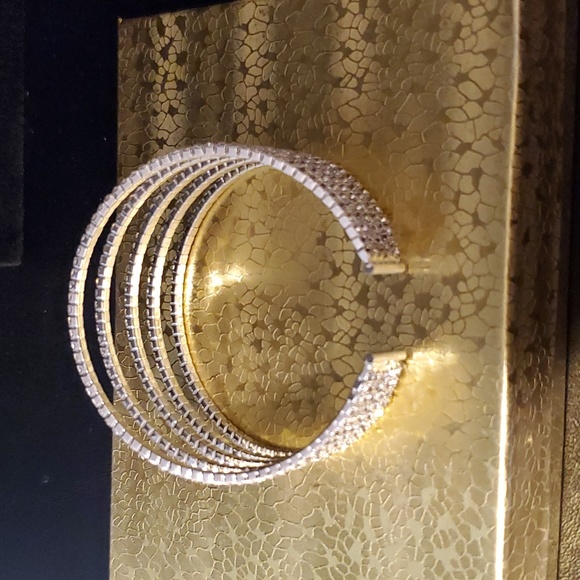 Bangle Rhinestone Bracelet: Bridal Formal Special Occasion Competi… - Picture 3 of 4